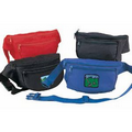 Nylon 3-Pocket Fanny Pack w/ Adjustable Poly Web Strap (Blank)